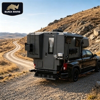 Camper pour camionnette à plateau plat, Camper pop-up, Camper à coque rigide pour pick-up, pour voyages tout-terrain 4x4