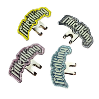 Marqueur de golf double traînée AiLi, personnalisable OEM, en métal, avec clip pour chapeau, pour la remise des diplômes