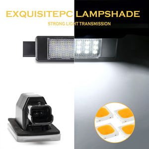 Feux de plaque d'immatriculation blancs à LED pour 2007- <span class=keywords><strong>Peugeot</strong></span> 207 CC 308 MK2 <span class=keywords><strong>208</strong></span> 2008 3008 508 Tag Lamp Assembly Replacement - Product Image 6