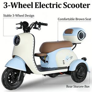 Nouveau modèle de tricycle électrique ouvert pour usage domestique, petit vélo à batterie pour femmes, idéal pour transporter des enfants, véhicule de transport pour adultes et seniors - Product Image 2