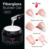 Échantillon gratuit Vente en gros Vegan 3 en 1 Gel pour ongles en fibre de verre Construction d'ongles Extension d'ongle Réparation de marque privée Gel de traitement des ongles cassés