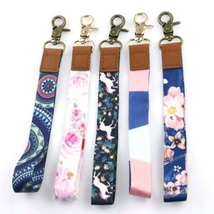 Cordon court de haute qualité pour porte-clés, sangle de cou et dragonne pour carte d'identité, design élégant, pour téléphone, clés de moto et de voiture, promotionnel - Product Image 1