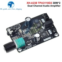 DC12-24V XH-A238 Evrensel Amplifikatör Kartı 5.0 TPA3110D2 Ses Amplifikatörü Çift Kanal 30W*2 HiFi Stereo Ev Amplifikatörü