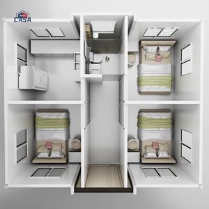 Maison conteneur préfabriquée de luxe de 20 pieds Maison mobile extensible 1 chambre avec salon Villa bureau à domicile Appartement - Product Image 5