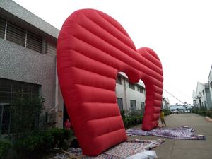 بوابة أحداث قابلة للنفخ على شكل قلب قابلة للنفخ على شكل قلب 14 × × 7 قوس الحب لحفلات الزفاف في عيد الحب - Product Image 5