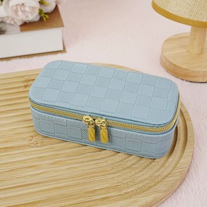 Sac de rangement multifonctionnel EVERWIN pour bijoux, boîte à bijoux en cuir PU de luxe, utilisable pour bagues, boucles d'oreilles, colliers, bracelets - Product Image 5
