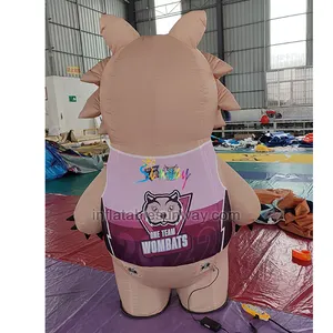 Costume da mascotte personalizzato in fabbrica stile leone bambole grandi calpestabili bambola di peluche creativa costume gonfiabile personalizzato per leoni