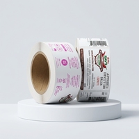 Autocollants adhésifs en PP avec logo personnalisé OEM, rouleaux d'étiquettes en vinyle imperméables et écologiques pour l'emballage de produits de luxe