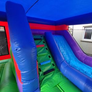 Grande maison <span class=keywords><strong>de</strong></span> rebond artisanale moderne videur gonflable en pvc commercial avec toboggan château gonflable pour enfants pulls extérieurs gonflables - Product Image 6