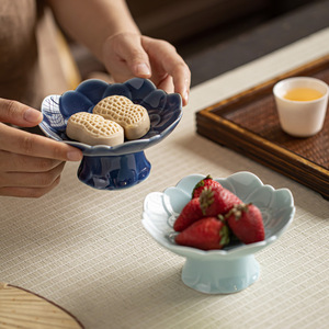 Plato de Porcelana con Forma de Flor, Estilo Chino, para Frutas, Postres y Té de la Tarde - Product Image 4