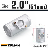 ADDCO adaptor Sensor aliran udara, Aluminium 2 "/2.5"/3 "untuk Toyota untuk Mazda untuk Subaru Air Intaker MAF Adapter Flange Base EPAA02G10K
