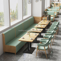 Table basse carrée en bois pour restaurant, plateau en noyer, base en métal