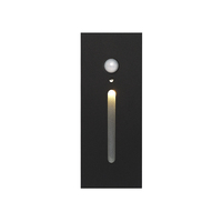 BESTCO 3W LED étape escalier lumière Led coin étape lampe pour escaliers avec capteur de corps humain intégré appliques murales
