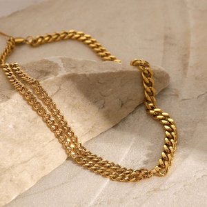 Collier ras du cou personnalisé en acier inoxydable plaqué or 18 carats, étanche, tendance, pour femme - Product Image 3