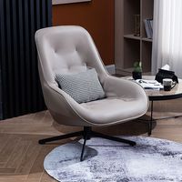 Moderner Luxus-Bürostuhl aus PU-Leder, Komfortabler Einzelner Relaxsessel für Chef, Villa, Wohnzimmer & Schlafzimmer