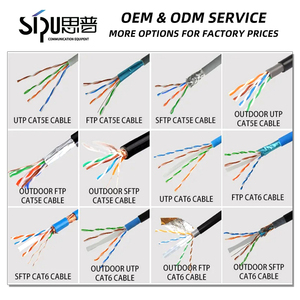 SIPU Ngoài Trời Cat6a Cáp Mạng Utp Ftp 305M Chức Năng Cáp Điện 23/24 Awg Đen - Product Image 6