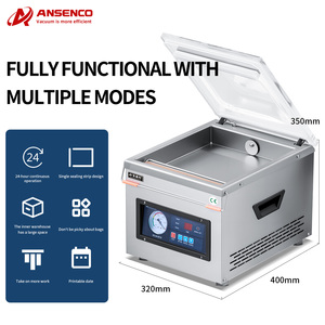 Stainless Steel Electric Automatic Small Desktop Vacuum Sealing Machine for Beef <b>Fish</b> Seafood Vegetable Chemical Packaging - Product Image 2
