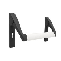 Serrure à barre poussoir de style européen pour porte coupe-feu, dispositif anti-panique d'urgence, serrure de sortie pour portes résistantes au feu