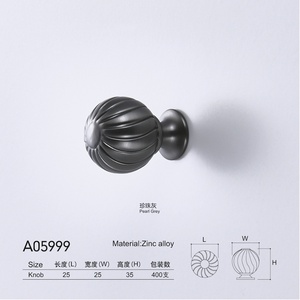 Poignée de meuble moderne en alliage de zinc à trou unique, filetée, pour armoire, tiroir, installation facile, multicolore, chambre, salon - Product Image 6