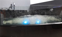 Baignoires noires en acrylique bains à remous baignoire spa autoportante