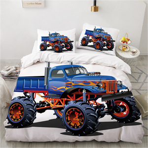 Set di Biancheria da Letto per <span class=keywords><strong>Bambini</strong></span> in 3 Pezzi, Stampa Digitale 3D con Motivi Animali, Cotone Ecologico Tessuto 200TC, <span class=keywords><strong>Copriletto</strong></span> da Esportazione - Product Image 3