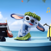 100% Оригинальный набор MINISO Disney: Слепая коробка с фигурками Stitch "Где я повредился характером?», полный комплект из 8 штук без повторов, флокированные фигурки, подарок для фанатов Лило