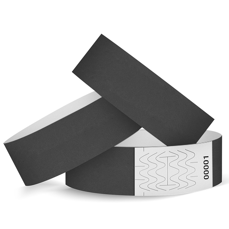 tyvek wristband Black