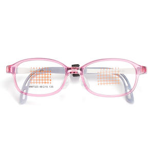 Nouvelles montures de lunettes pour enfants Ems, ovales, monture complète, verres en acrylique, écologiques, branches réglables, origine Danyang - Product Image 3