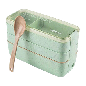 Boîte à lunch portable K770 en matériaux sains, 900 ml, boîte bento à 3 étages, vaisselle pour micro-ondes, récipient de rangement, boîte alimentaire - Product Image 5