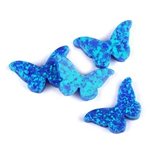 Prezzo all'ingrosso di colore blu della farfalla allentata opal <span class=keywords><strong>pietra</strong></span> per la collana - Product Image 1