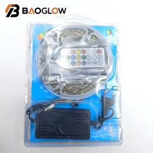 ไฟแถบ LED RGB อัจฉริยะแบบรีโมทคอนโทรลหลากสีรุ้ง พร้อมชุดจ่ายไฟและสวิตช์ ขายส่ง - Product Image 4