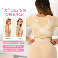 Faja Colombiana Post-Opératoire, Corset Amincissant, Gaine de Compression pour Bras Supérieurs, Soutien-Gorge à Fermeture Avant, Débardeur Sculptant pour Femme