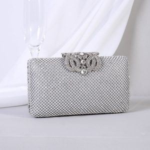 Elegantes bolsos de cena para Banquete de mujer Bling Rhinestone cadena novia boda embragues bolsos de noche al por mayor - Product Image 6