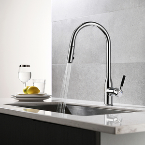 Vòi Nước Kéo Ra Linh Hoạt Hiện Đại Vòi Nước Nhà Bếp Bằng Đồng Thau Nóng Lạnh Có Vòi Phun Kéo Xuống - Product Image 2