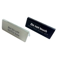Veuillez ne pas toucher aux étiquettes de signalisation, mini-panneaux personnalisés, cartes de table miniatures en acrylique double face pour réunions d'entreprise, modèle par