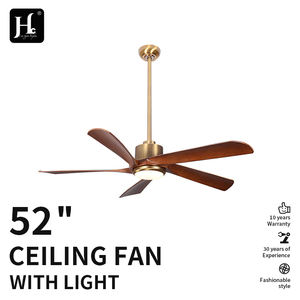 Prix fabricant : ventilateur de plafond LED 52/65 pouces avec télécommande et grand ventilateur électrique en métal pour usage domestique - Product Image 2