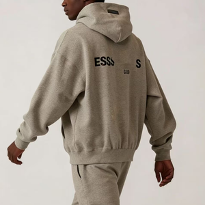 Fear of God 男士定制徽标两件套服装长袖连帽衫短裤运动套装 2025 时尚男女通用运动服 GOD - Product Image 6