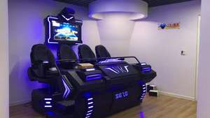 El más nuevo Simulador de montaña rusa de Interior de realidad Virtual 9D, Teatro VR duradero de 4 asientos para el hogar, escuela, diseño de Metal de aluminio - Product Image 4