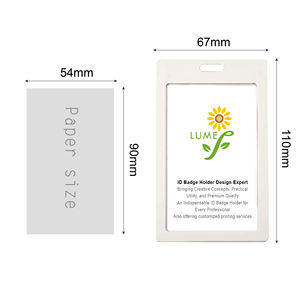 [LUMEF] 7722/7723 meilleur vendeur Pp et ABS matériel cartes de visite et porte-badges d'identification avec lanière pour l'exportation - Product Image 5