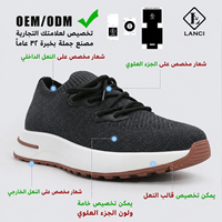 Fabricants de chaussures à marque privée LANCI, chaussures en tissu respirant pour hommes, baskets de luxe, baskets respirantes à enfiler pour hommes