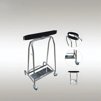 Porte-sac poubelle JH-Mech Capacité Support mural mobile Support de sac poubelle pliable de conception industrielle solide