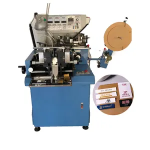 Weaving machines label loom multi-fuctional automatic label cutting and folding machine with cold and hot blade cutting