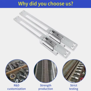Verrou électrique 12V à sécurité renforcée, panneau long, type européen étroit, gâche électronique réglable pour système de contrôle d'accès de porte - Product Image 6