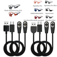 Câble de charge compatible avec Shokz, cordon de charge magnétique pour écouteurs à conduction osseuse Aeropex AS800, OpenRun Pro, Mini, OpenComm