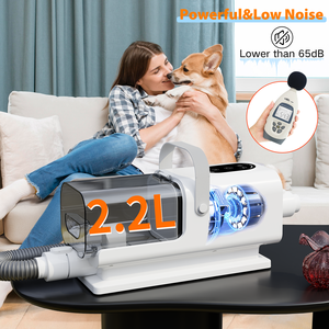 Aspirateur portable pour toilettage des <span class=keywords><strong>animaux</strong></span> domestiques, pour l'élimination des poils de chien et de chat, le démêlage, la coupe et le nettoyage - Product Image 3