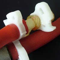 Colliers de serrage à cliquet en plastique blanc à double clip pour l'irrigation