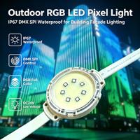 Fabricant de lumières LED RGB à pixels, étanches pour l'extérieur, DMX SPI pour bâtiments commerciaux