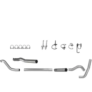 Aluminized 배기 디젤 시스템 1994-2000 Chevy GMC 2500 3500 6.5L Duramax 4 인치 터보 백 Downpipe 튜브 트럭