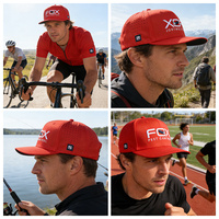 Casquette Snapback à 6 panneaux à profil bas en polyester perforé imperméable avec logo brodé personnalisé, idéale pour le golf