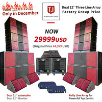 Nouveau haut-parleur jumeau de 12 pouces à trois fils avec subwoofer de 21 pouces et basses de 1200W Système de sonorisation extérieur puissant de 1200W nouvellement conçu